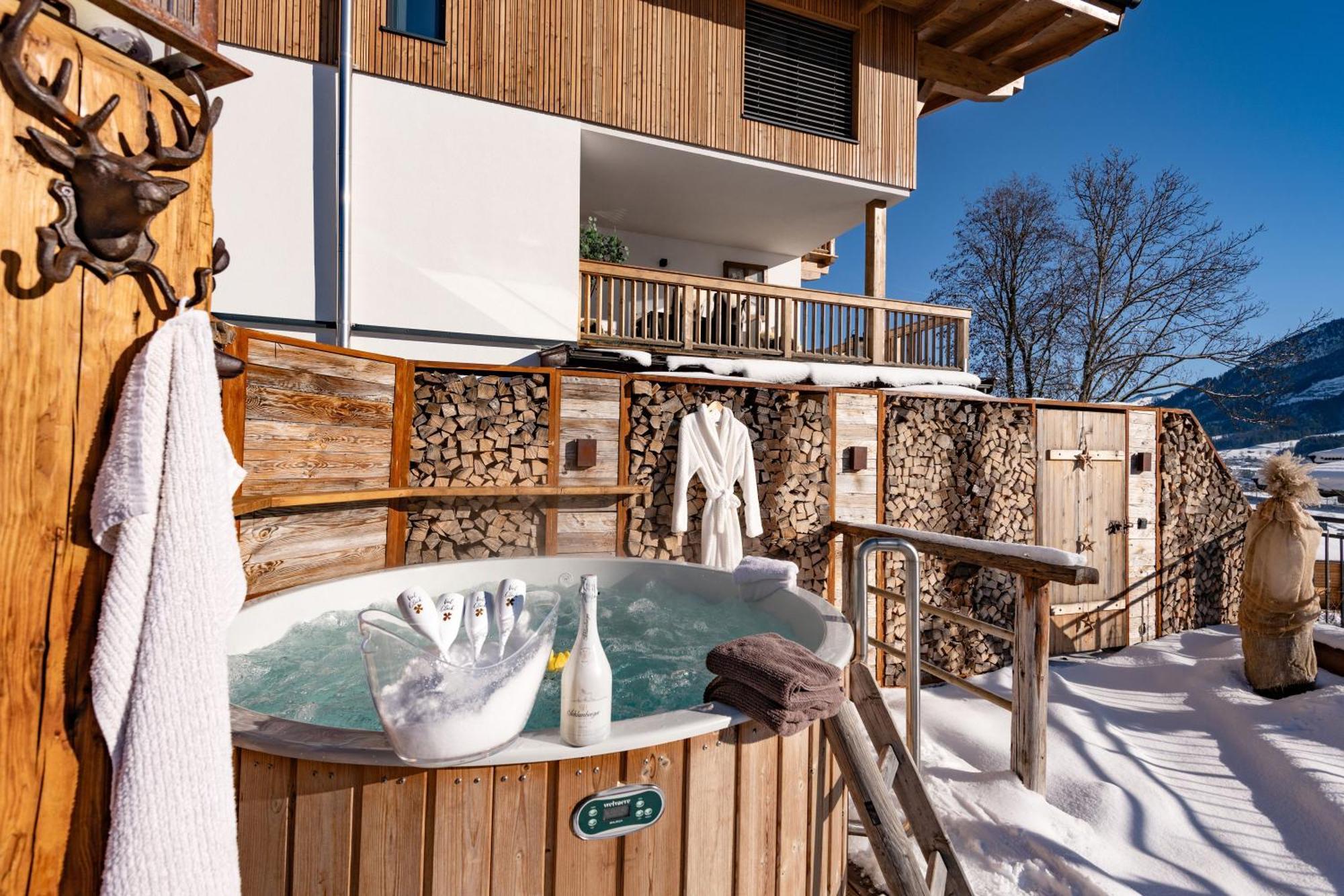 Luxus Ferienwohnung Almhuette Brixen im Thale Exteriör bild